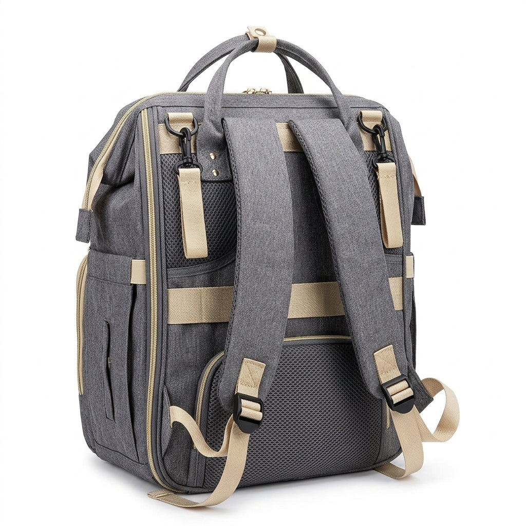 Premium Mother & Baby Travel Bag with Convertible Bed