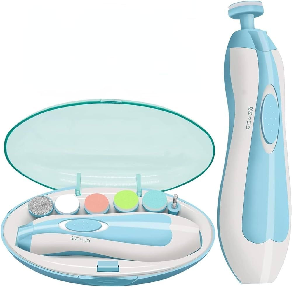 Baby Nail Trimmer Electric,Baby Nail Clippers, 6 in 1 Baby Nail File