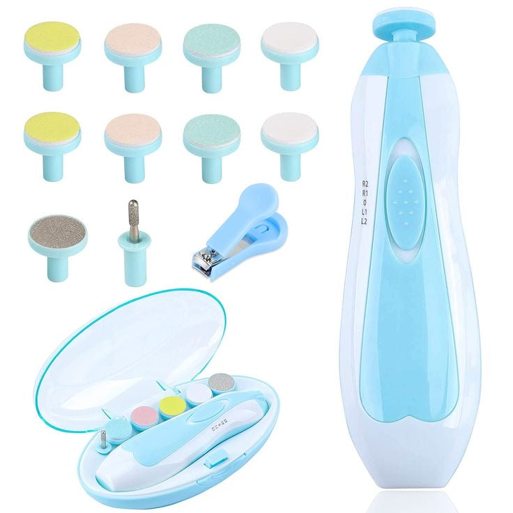 Baby Nail Trimmer Electric,Baby Nail Clippers, 6 in 1 Baby Nail File
